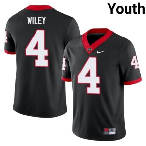 #4 CJ Wiley Damn Good Dawgs Youth Replica Jersey - Black