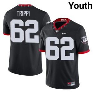 #62 Charley Trippi UGA Bulldogs Youth Mascot 100th Anniversary Game Jerseys - Black
