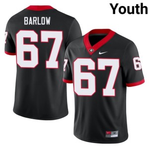 #67 Clinton Barlow Georgia Bulldogs Youth 2026 Jersey - Black