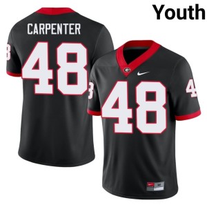 #48 Duncan Carpenter University of Georgia Bulldogs Youth Game Jersey - Black