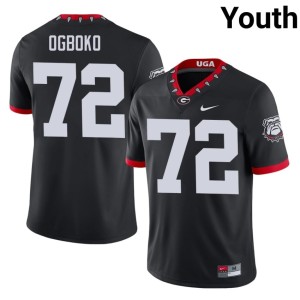#72 Ekene Ogboko Damn Good Dawgs Youth Mascot 100th Anniversary Game Jerseys - Black