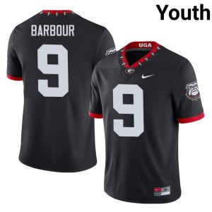 #9 Ethan Barbour Georgia Bulldogs Youth Mascot 100th Anniversary Limited Jersey - Black