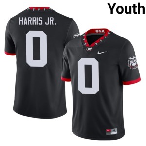 #0 Gabe Harris Jr. Georgia Bulldogs Youth Mascot 100th Anniversary High School Jerseys - Black