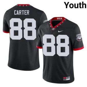 #88 Jalen Carter UGA Youth Mascot 100th Anniversary High School Jersey - Black