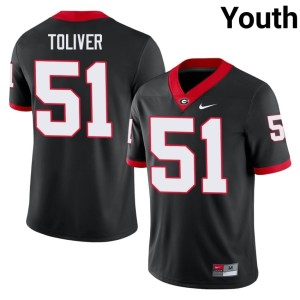 #51 Malachi Toliver Damn Good Dawgs Youth High School Jersey - Black
