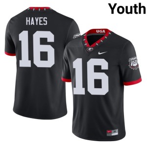 #16 Maurice Hayes Damn Good Dawgs Youth Mascot 100th Anniversary High School Jerseys - Black