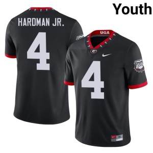#4 Mecole Hardman Jr. Dawgs Youth Mascot 100th Anniversary NCAA Jerseys - Black
