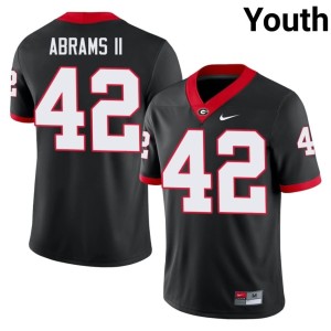 #42 Nick Abrams II University of Georgia Bulldogs Youth College Jersey - Black