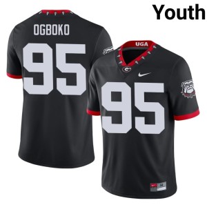 #95 Nnamdi Ogboko UGA Youth Mascot 100th Anniversary Game Jerseys - Black