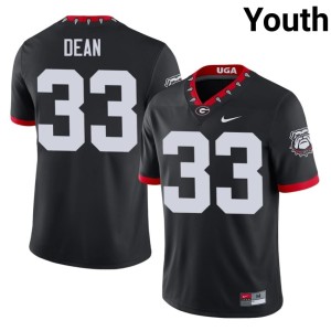 #33 PJ Dean University of Georgia Youth Mascot 100th Anniversary University Jerseys - Black