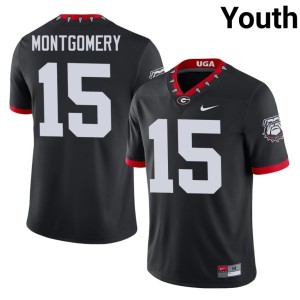 #15 Ryan Montgomery Georgia Youth Mascot 100th Anniversary High School Jerseys - Black