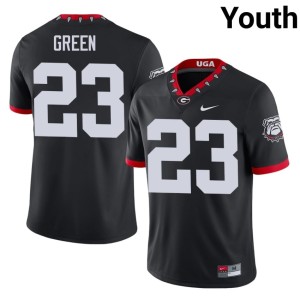 #23 Tyriq Green University of Georgia Bulldogs Youth Mascot 100th Anniversary Official Jersey - Black