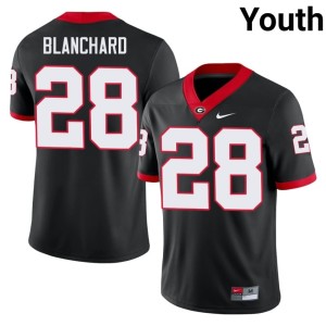 #28 Walter Blanchard Georgia Youth Replica Jersey - Black