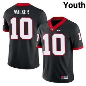 #10 Zayden Walker UGA Bulldogs Youth Replica Jersey - Black