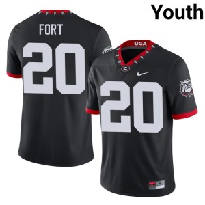 #20 Zech Fort DGDs Youth Mascot 100th Anniversary Limited Jersey - Black