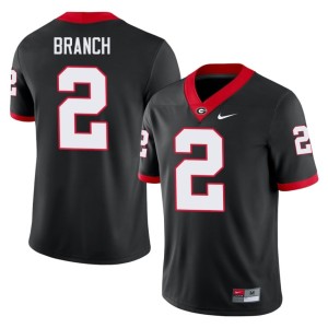 #2 Zion Branch University of Georgia Men's 2026 Jerseys - Black